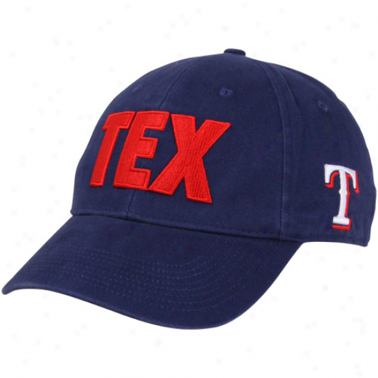 Nike Texas Ranvers Alpha Flex Fit Hat - Navy Blue