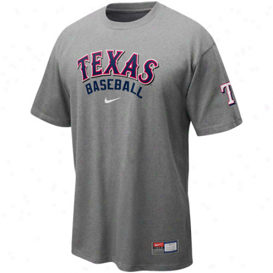 Nike Texas Rangers Ash 2011 Mlb Practice T-shhirt