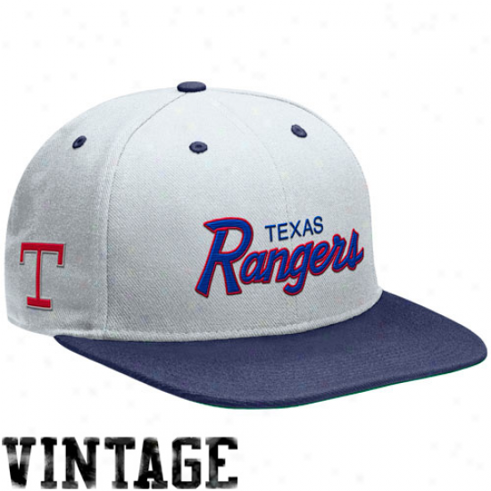 Nike Texas Rangers Cooperstown Snapback Hat - White-royal Blue