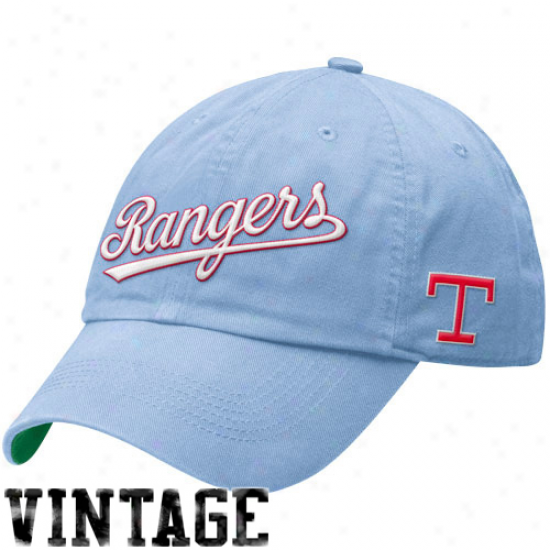 Nike Texas Rangers Legacy 91 Relaxed Swoosh Flex Fit Hat - Light Blue
