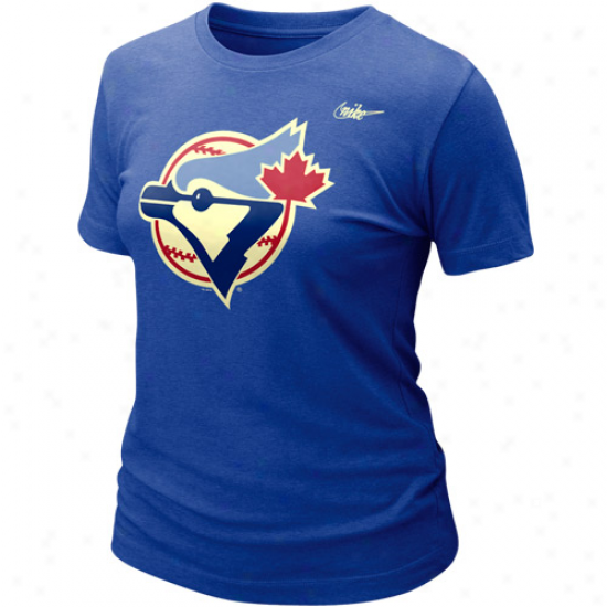 Nike Toronto Blue Jays Ladies Blended Graphic Tri-blend T-shirt - Royal B1ue