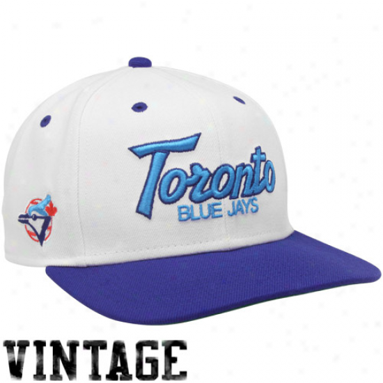 Nike Toronto Blue Jays White-royal Blue Cooperstown Sna0back Adjustable Hat