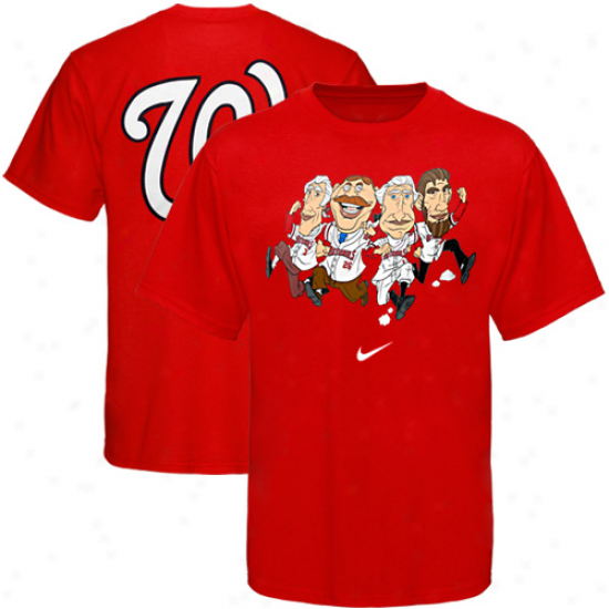 Nike Washington Nationals Red Local T-shirt-