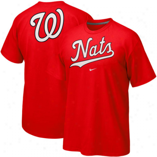 Nike Washington Nationals Red Local T-shirt