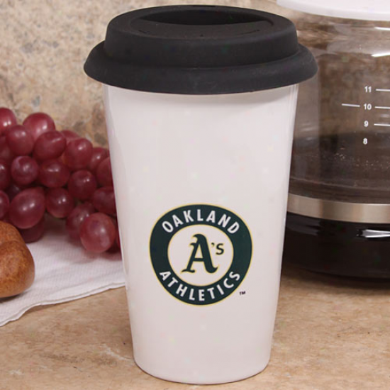 Oakland Athletics 10oz. Ceramic Team Logo Travel Mug