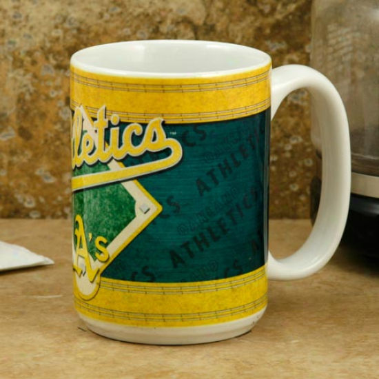 Oakland Athletics 15oz. Sublimated Logo Mug