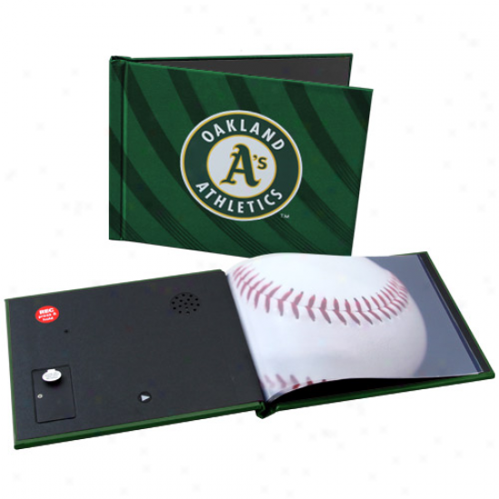 Oakland Athletics 6'' X 8'' Green Recordable Photobook