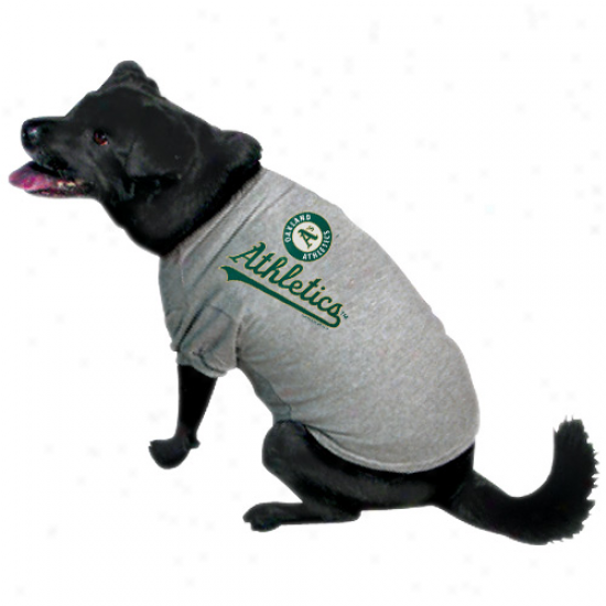 Oakland Athletics Ash Logo Pet T-shirt