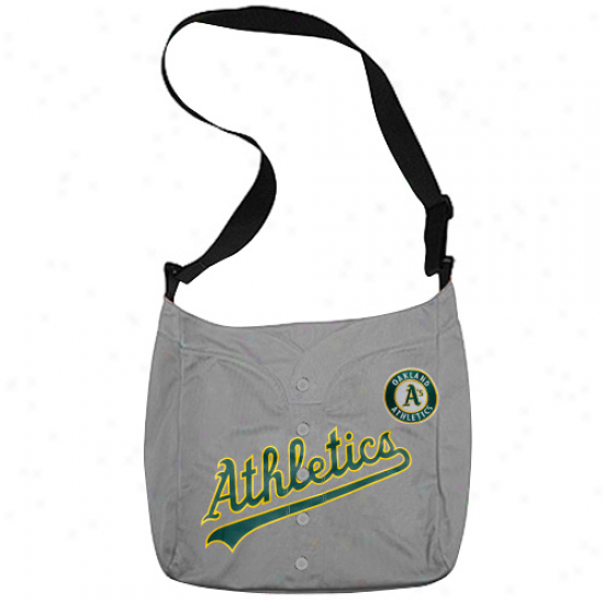 Oakland Athletics Gray Veteran Jersey Tote Bag