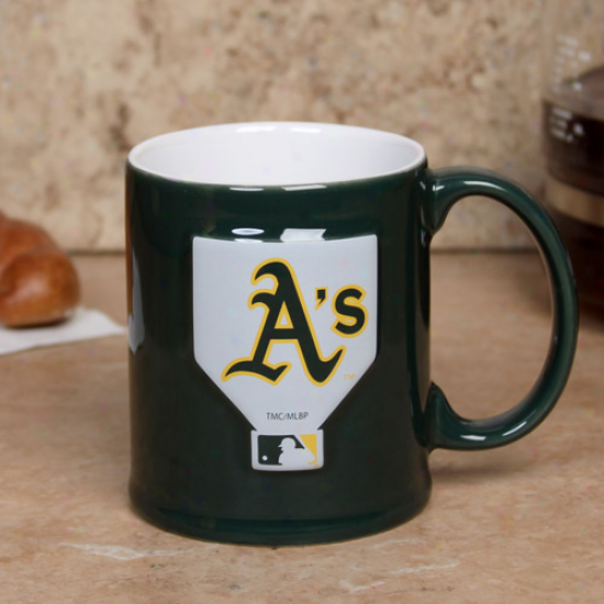 Oakland Athletics Green 11oz. Ceramic Sculpted Mug