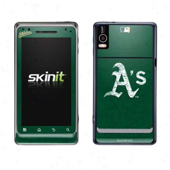 Oakland Athletics Verdant Droid 2 Distressed Skin