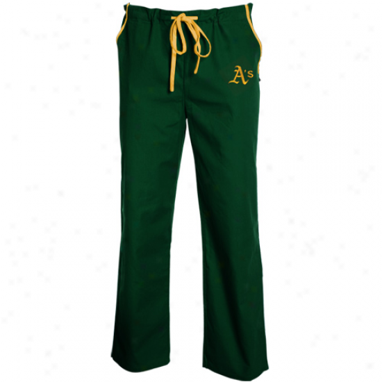 Oakland Athletics Green Solid Brushwood Pants