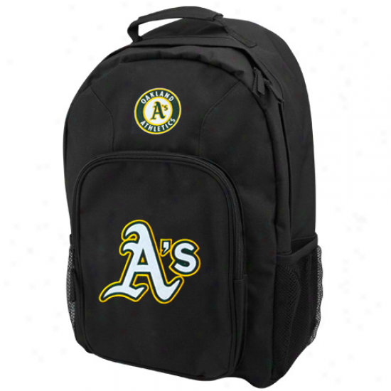 Oakland Athletics Youth Black Southpaw Backpack