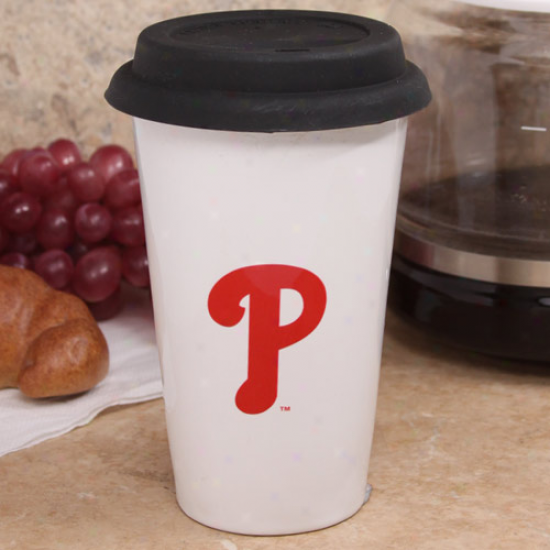 Philadelpnia Phillies 10oz. Ceramic Team Logo Travel Mug