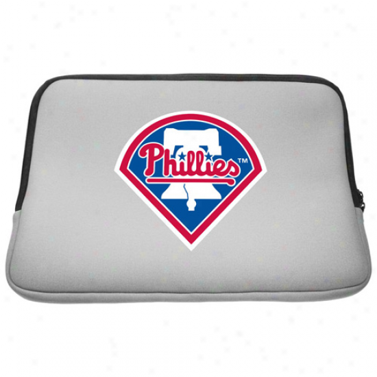 Philadelphia Phillies 15.5'' Gray Neoprene Laptop Sleeve