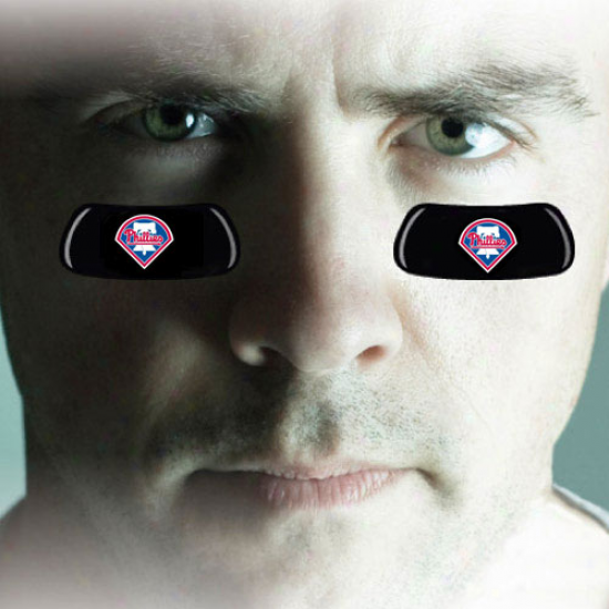 Philadelphia Phillies 2-pair Team Logo Eye Black Strrips