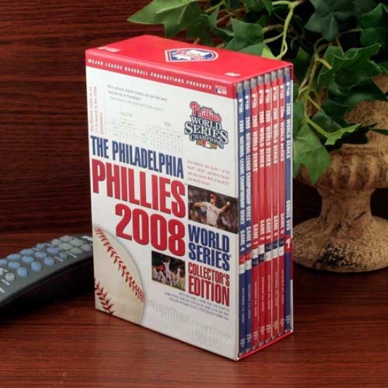 Philadelphia Phillies 2008 World Series Collector's Edition 8-disc Dvd S3t