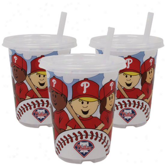 Philadelphia Phillies 3-pack 10oz. Sip N' Go Plastic Cups