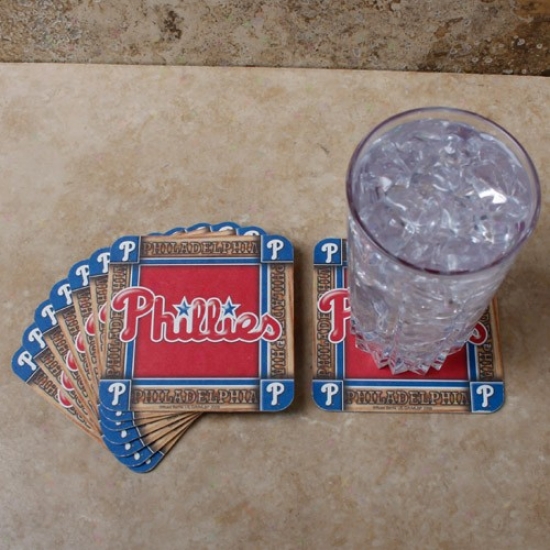 Phkladelphia Phillis 8-pack Absorbent Paperkraft Coasters