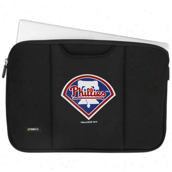 Philadelphia Phillies Black 15'' Laptop Breathe Sleeve