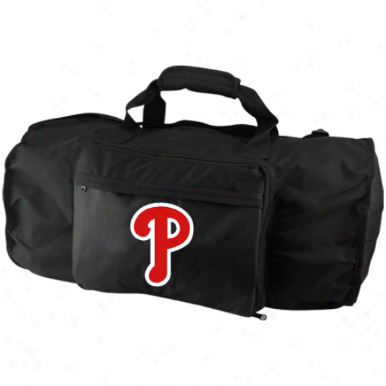 Philadelphia Phillies Black Fold-away Duffel Travel Pack