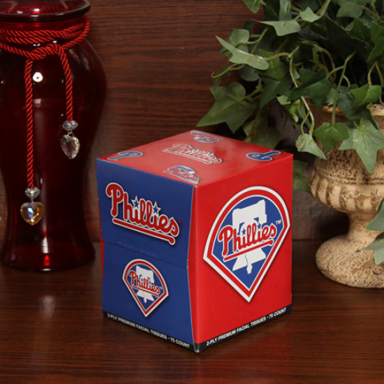 Philadelphia Phillies Box Of Sports Tissues