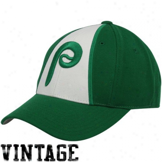 Philadelphia Phillies Green-white 1981 Throwback Cooperstown Fitted Hat