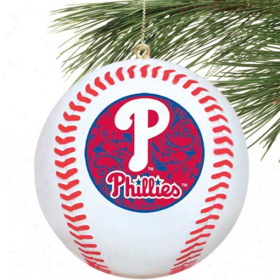 Philadelphia Phillies Home Run Mini Replica Baseball Ornament