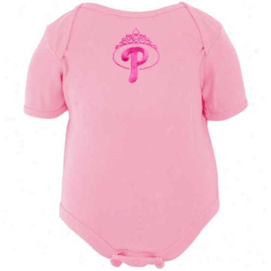 Philadelphia Phillies Infant Girls Pink Tiara Creeper