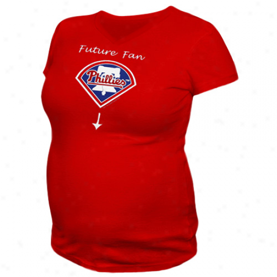 Philadelphia Phillies Ladies Future Fan Maternity T-shirt - Red