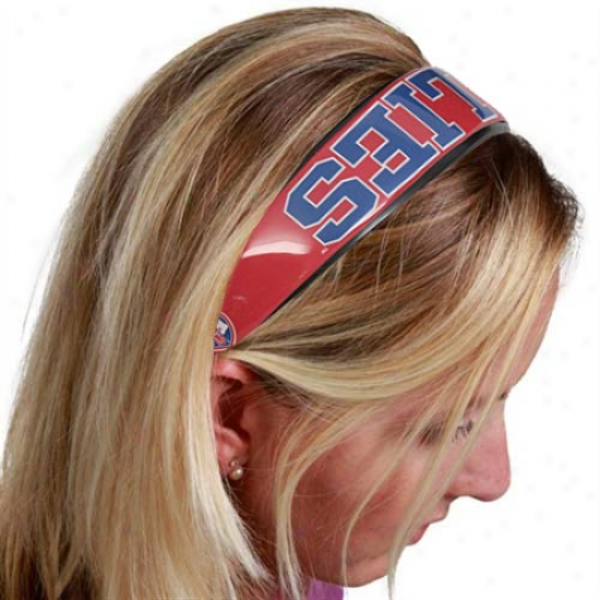 Philadelphia Phillies Ladies Red Large Domed Headband
