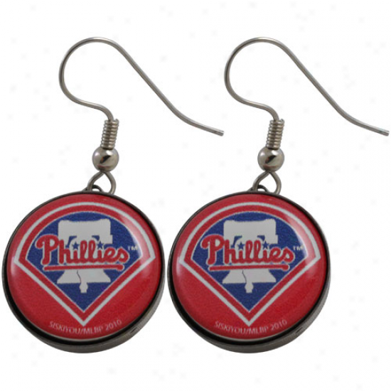 Philadelphia Phillies Ladies Team Logo Charm Small quantity Earrings