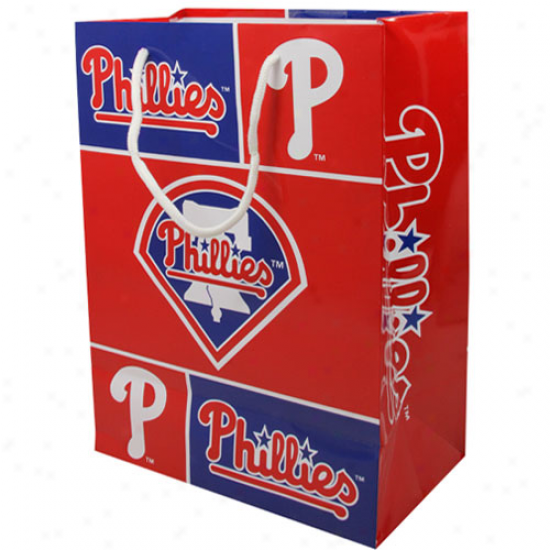 Philacelphia Phillies Medium Gift Bag