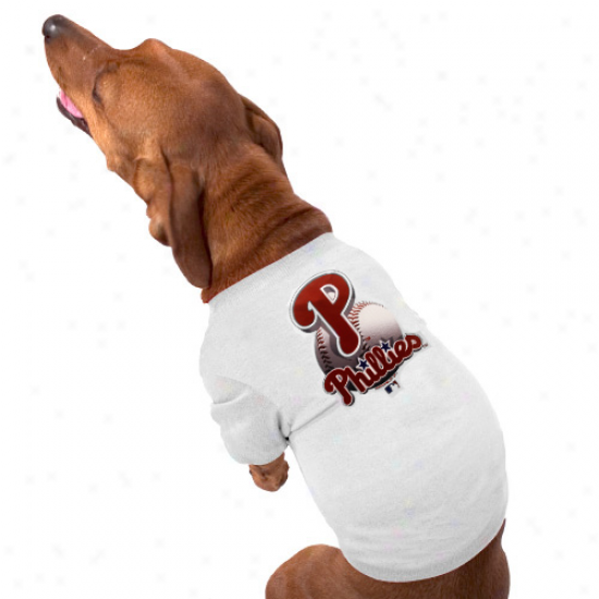 Philadelphia Phillies Performance Pet T-shirt - White