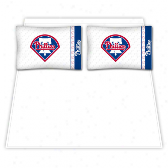 Philadelphia Phillies Queen Size Sheet Set