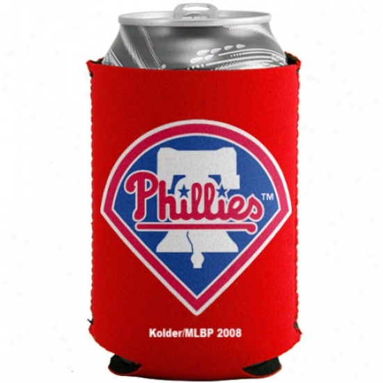 Philadelphis Phillies Red Collapsible Can Coolie