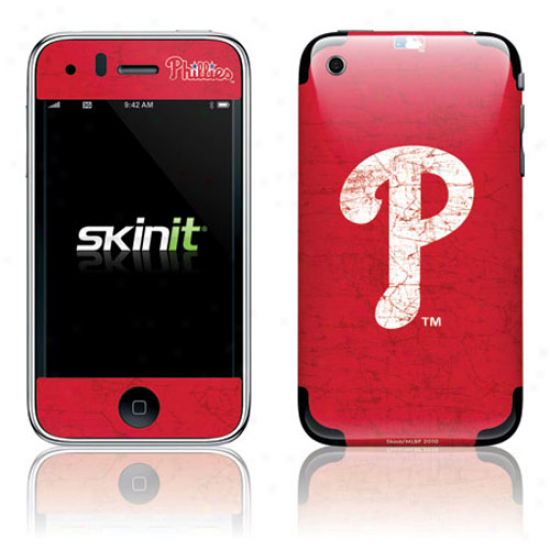 Philadelphia Phillies Red Iphone 3g/3gs Distressed Skin