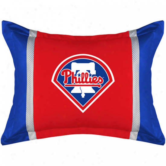 Philadelphia Phillies Red-royal Blue Sideline Pillow Sham