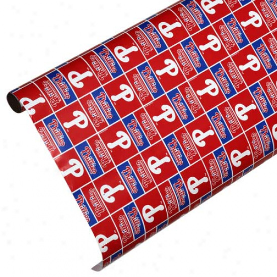 Philadelphia Phillies Spirit Block Wrapping Paper