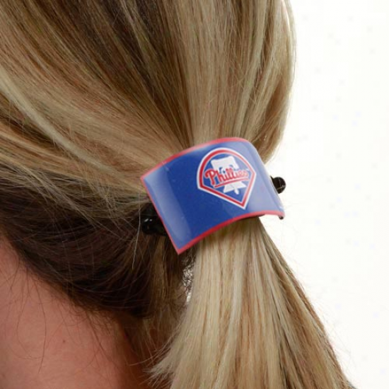 Philadelphia Phillies Team Logo Cuff Ponytail Holder