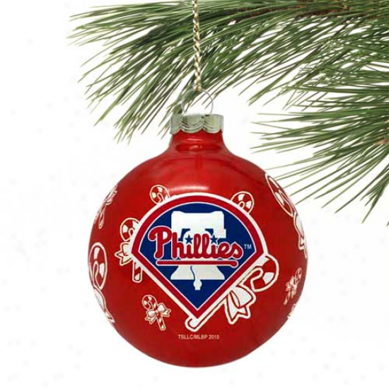 Philadelphia Phillies Traditional Glass Bal lOrnameng