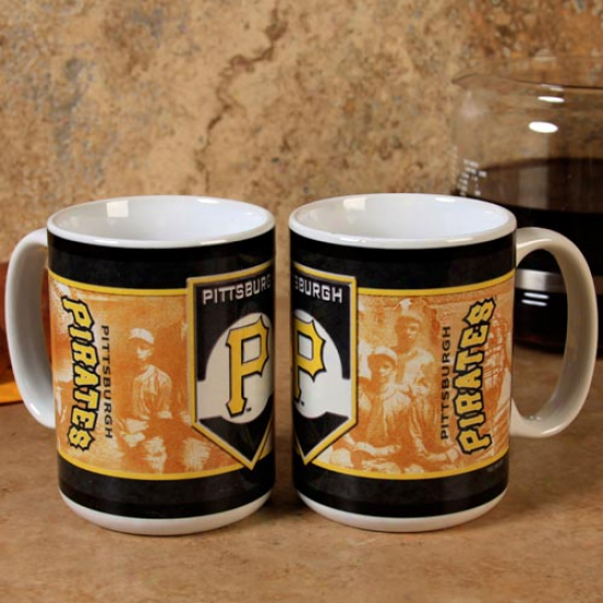 Pittsburgh Pirates 2-pack 15oz. Nostalgic Ceramic Mug