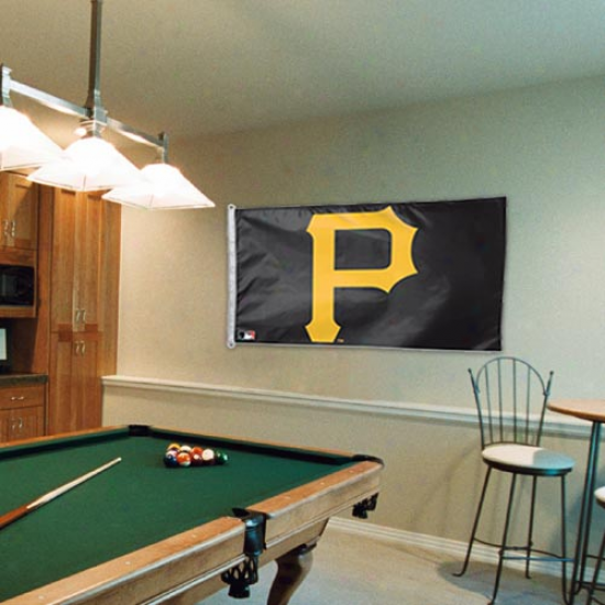 Pittsburgh Pirates 3' X 5' Black Flag