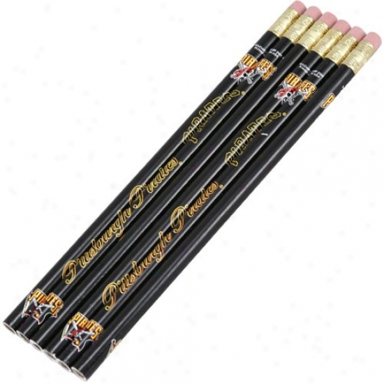 Pittsburgh Pirates 6-pack Team Logo Pencil Set