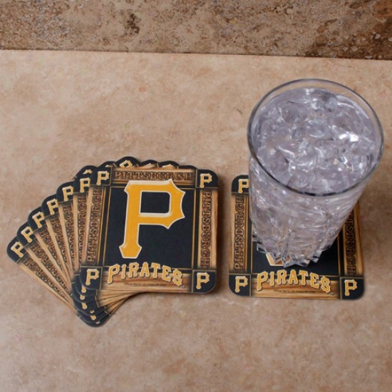 Pittsburgh Pirates 8-pack Absorbent Paperkraft Coasters