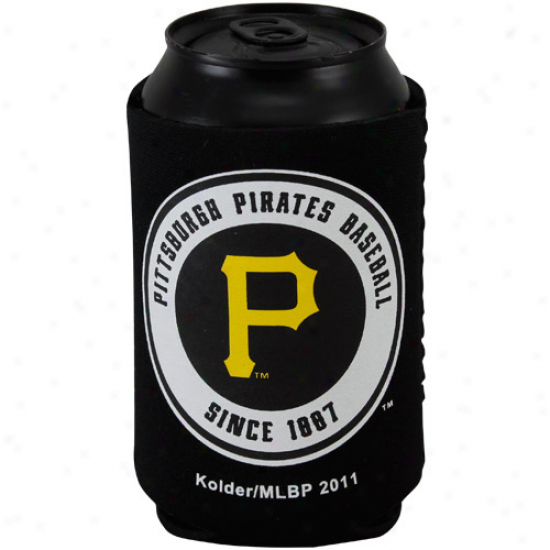 Pittsburgh Pirates Black Collapsible Can Coolie