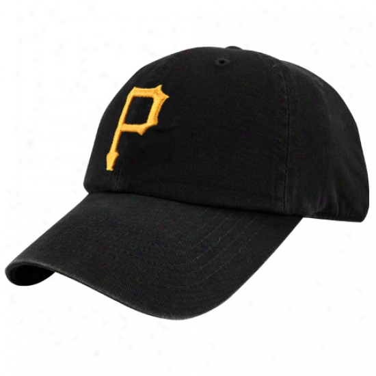 Pittsburgh Pirates Black Franchise Fitted Hat