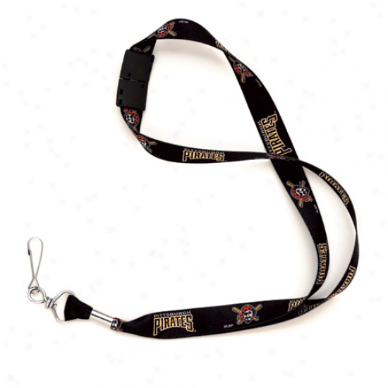 Pittsburgh Pirates Black Mlb Result Lanyard