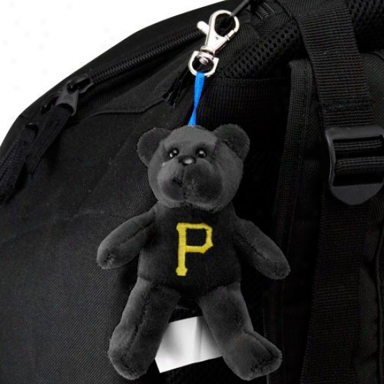 Pittsburgh Pirates Black Plus Bear Keychain