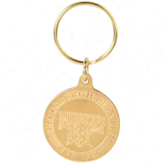 Pittsburgh Pirates Bronze Coin Keychain